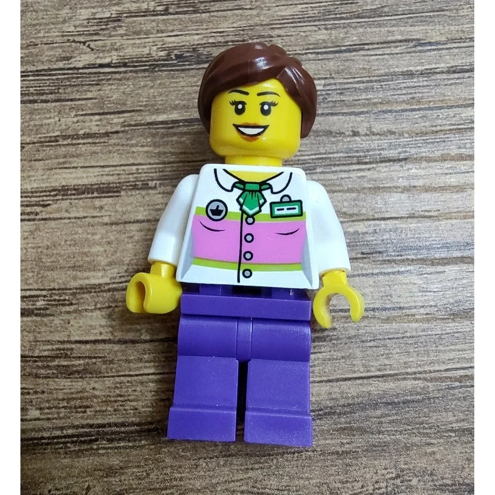Lego #10684 ~ Supermarket Female Shop Assistant Minifigure